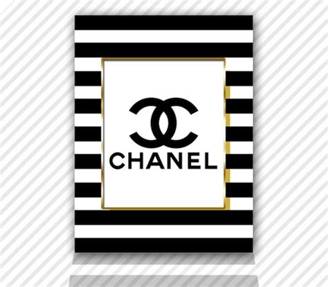 black and white stripe chanel artwork|chanel number 5 art.